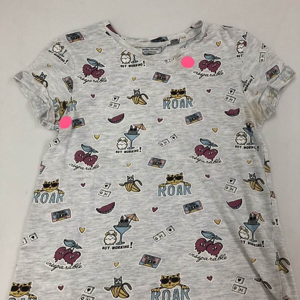 Bershka Women’s Crewneck Cartoon Print T-shirt us S